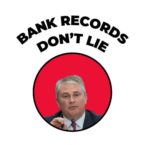 JAMES COMER: Bank Record Don't Lie