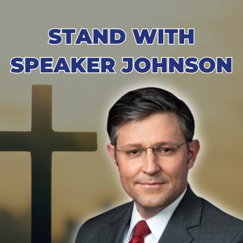 STAND WITH SPEAKER JOHNSON