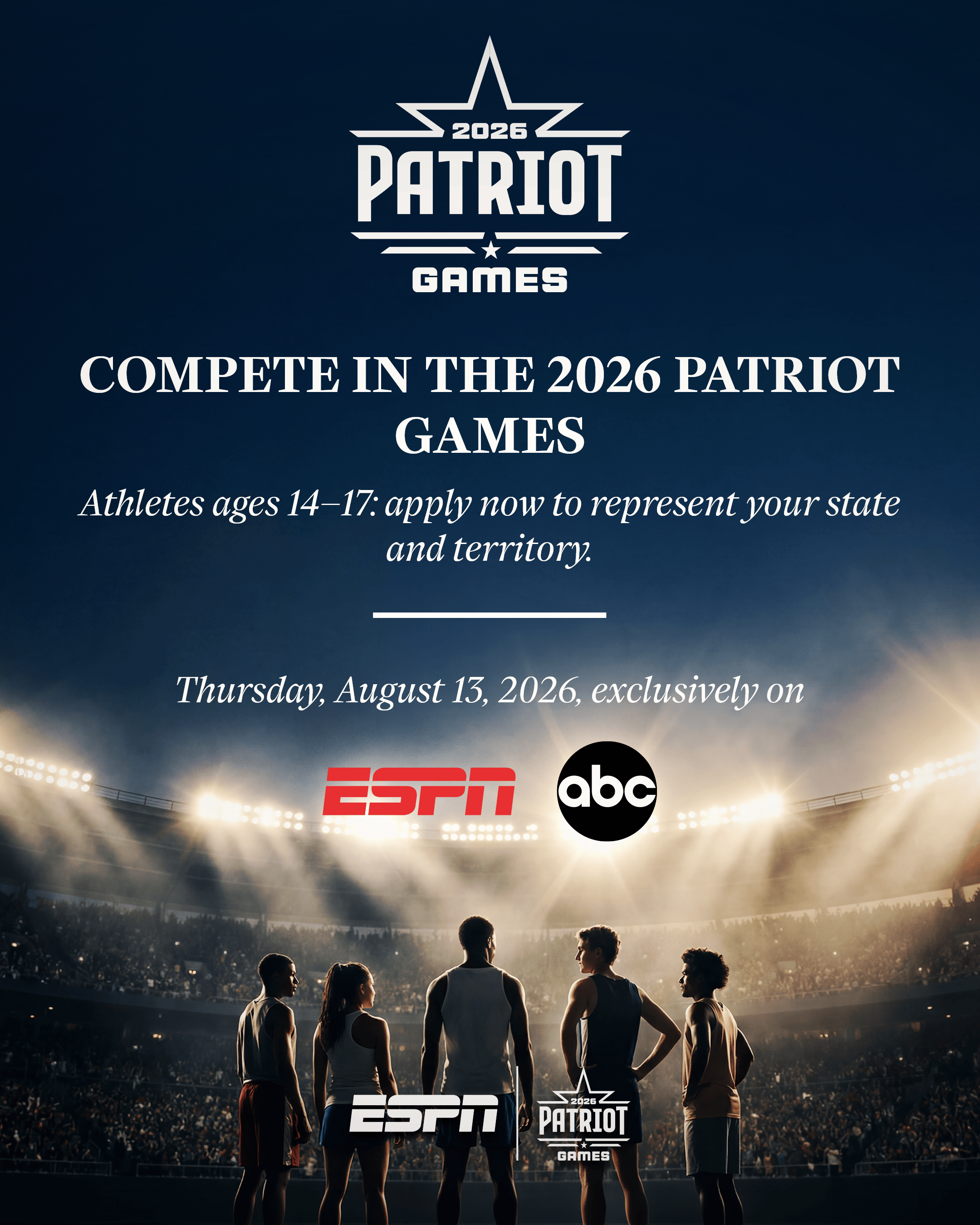 2026 Patriot Games national athletic competition for high school students