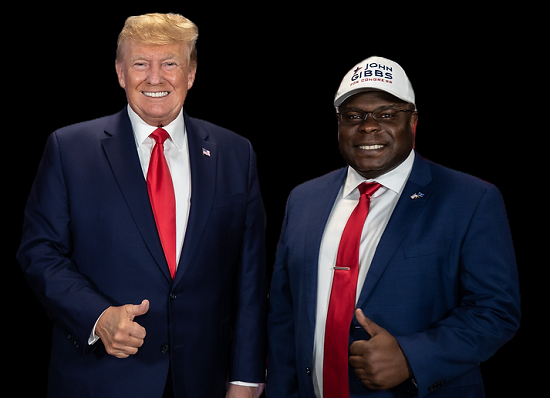 John Gibbs with President Trump Image