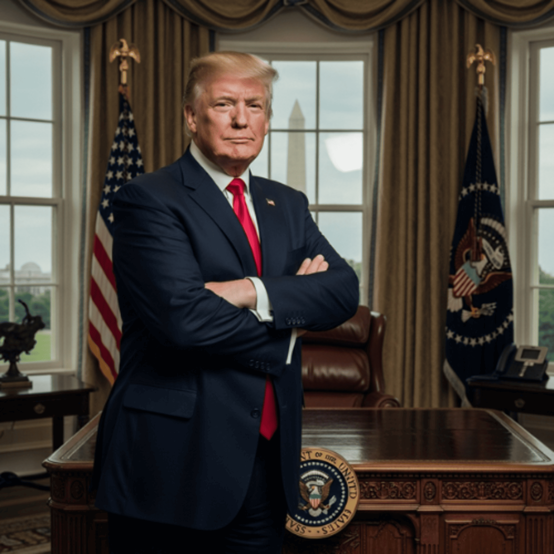 President Donald Trump Oval Office