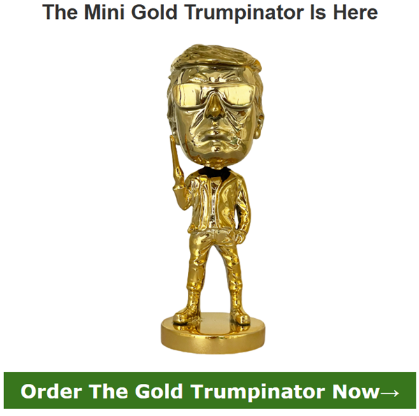 Mini Gold Trumpinator Bobblehead