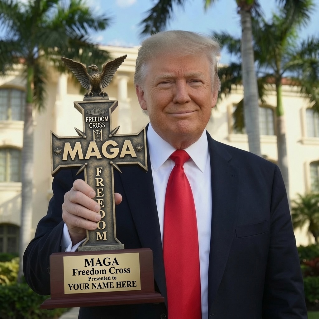 President Trump MAGA Freedom Cross