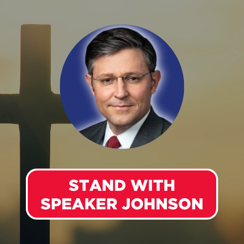 STAND WITH SPEAKER JOHNSON
