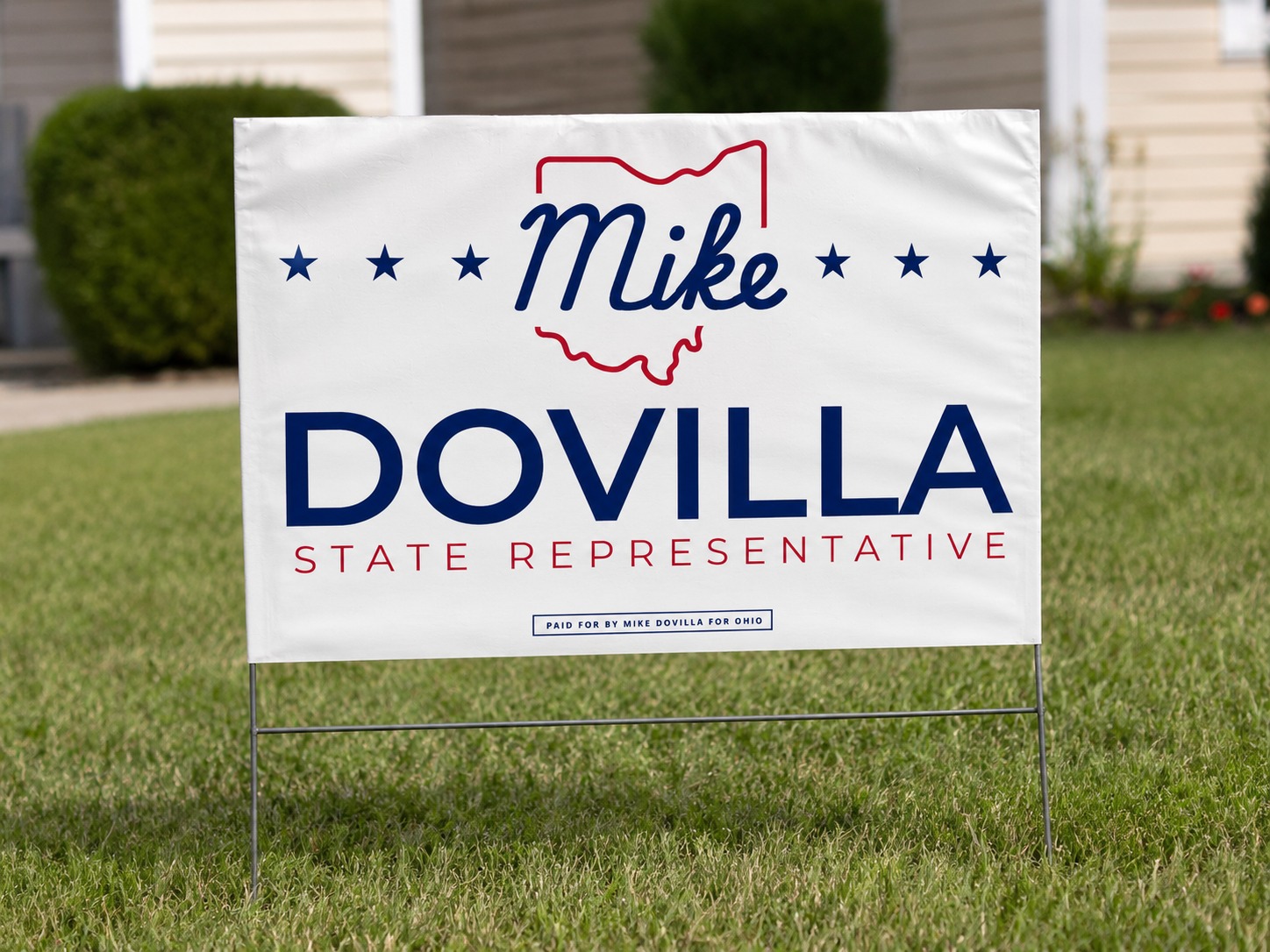 Mike Dovilla State Representative yard sign