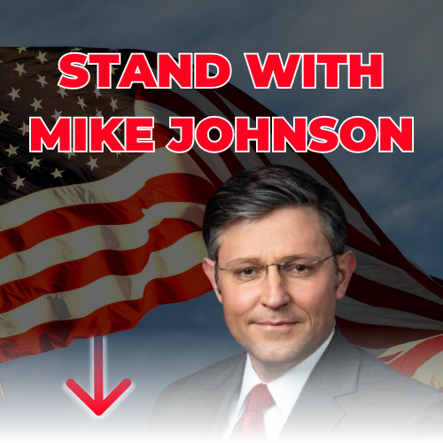 STAND WITH SPEAKER JOHNSON